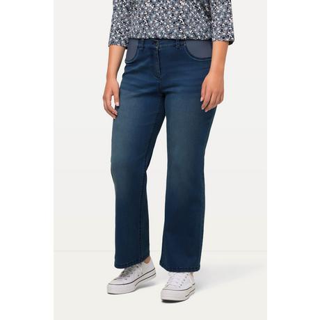 Ulla Popken  Jeans Mary, weites Bein, Stretch-Einsätze, Komfortbund 