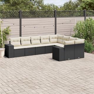 VidaXL set divano da giardino Polirattan  