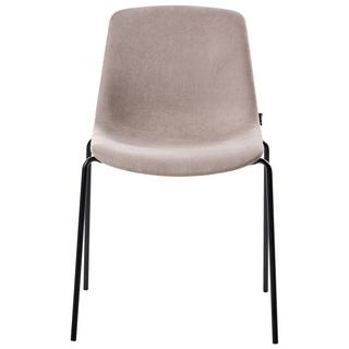 Beliani Lot de 4 chaises de salle à manger en Tissu Moderne TILLER  