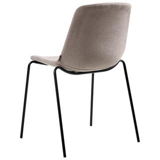 Beliani Lot de 4 chaises de salle à manger en Tissu Moderne TILLER  