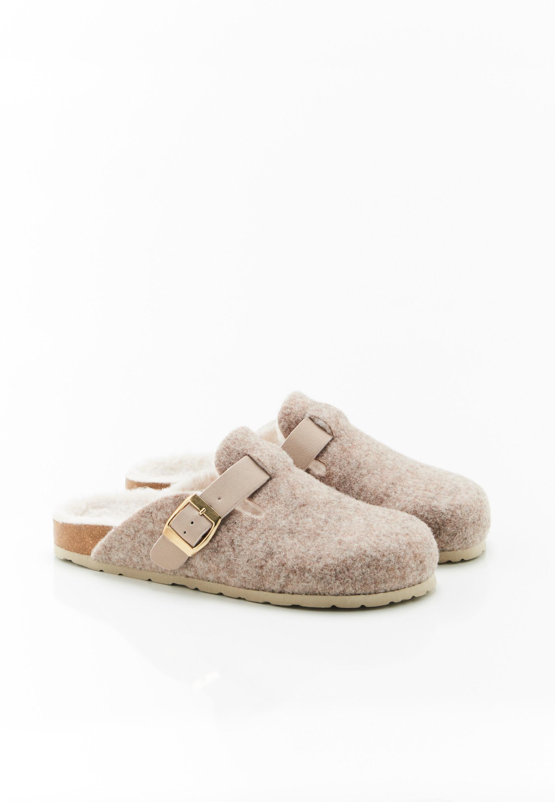 Image of Gefütterte Pantoletten Thermolactyl Unisex Braun 37