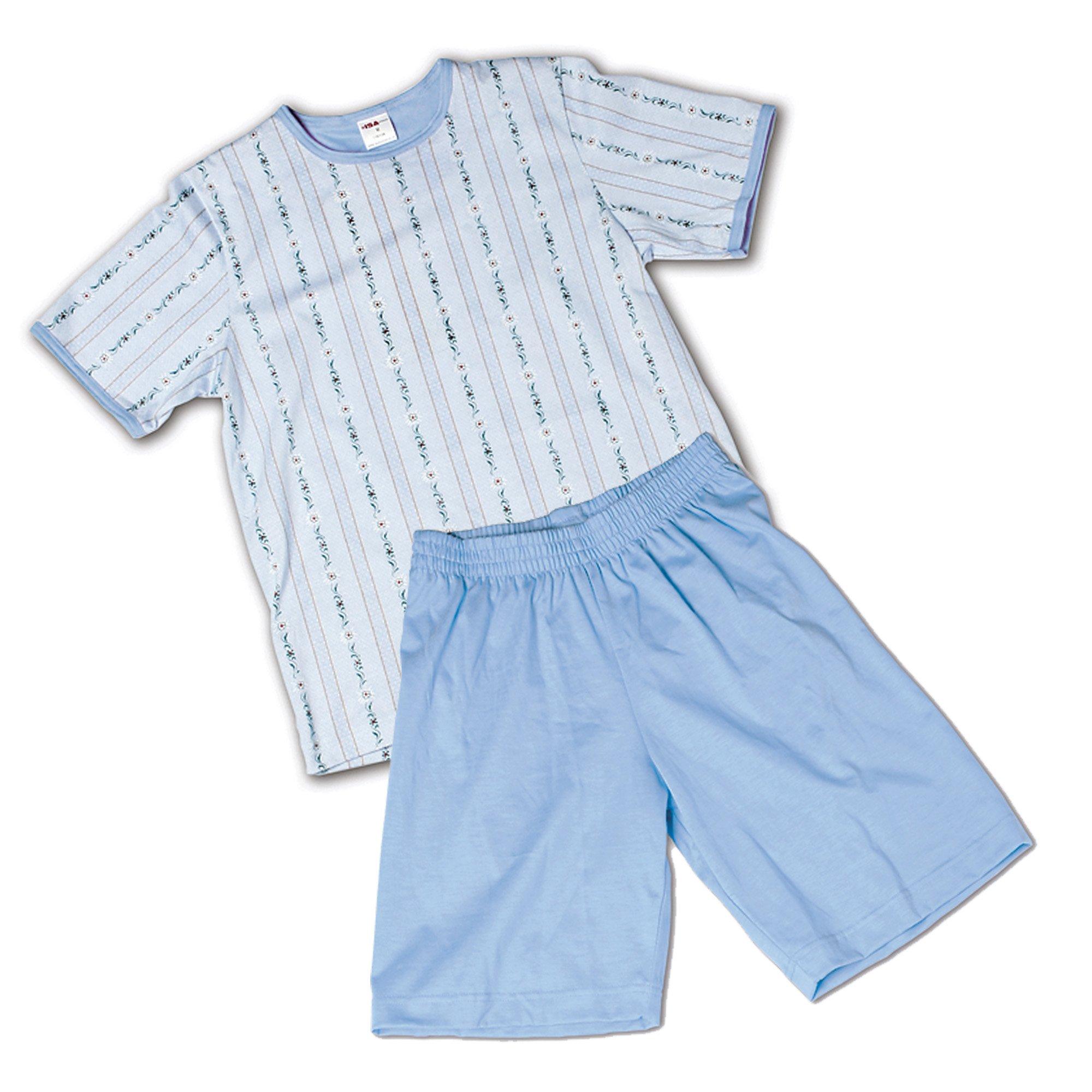 Image of Pyjama Kurz, Rundhals Mädchen Stahlblau 164-176
