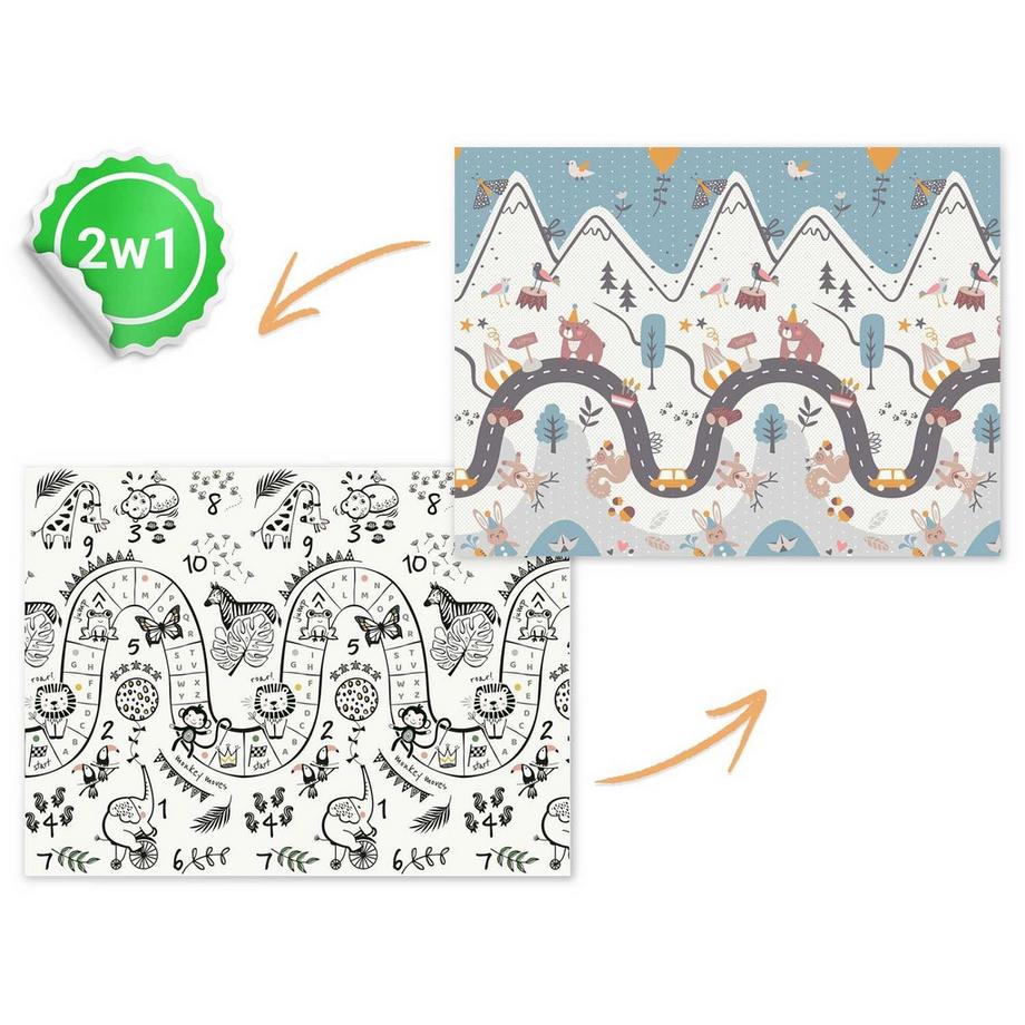 B2X Faltbare Schaumstoffmatte 200 x 150 x 1 cm Nukido NK-341  