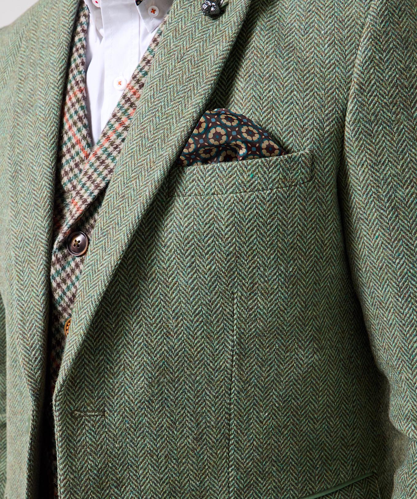 Joe Browns Fischgrät Blazer mit Kontrastfutter  