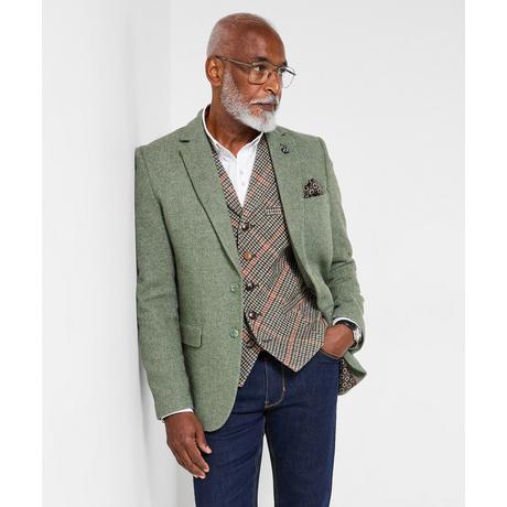 Joe Browns Fischgrät Blazer mit Kontrastfutter  