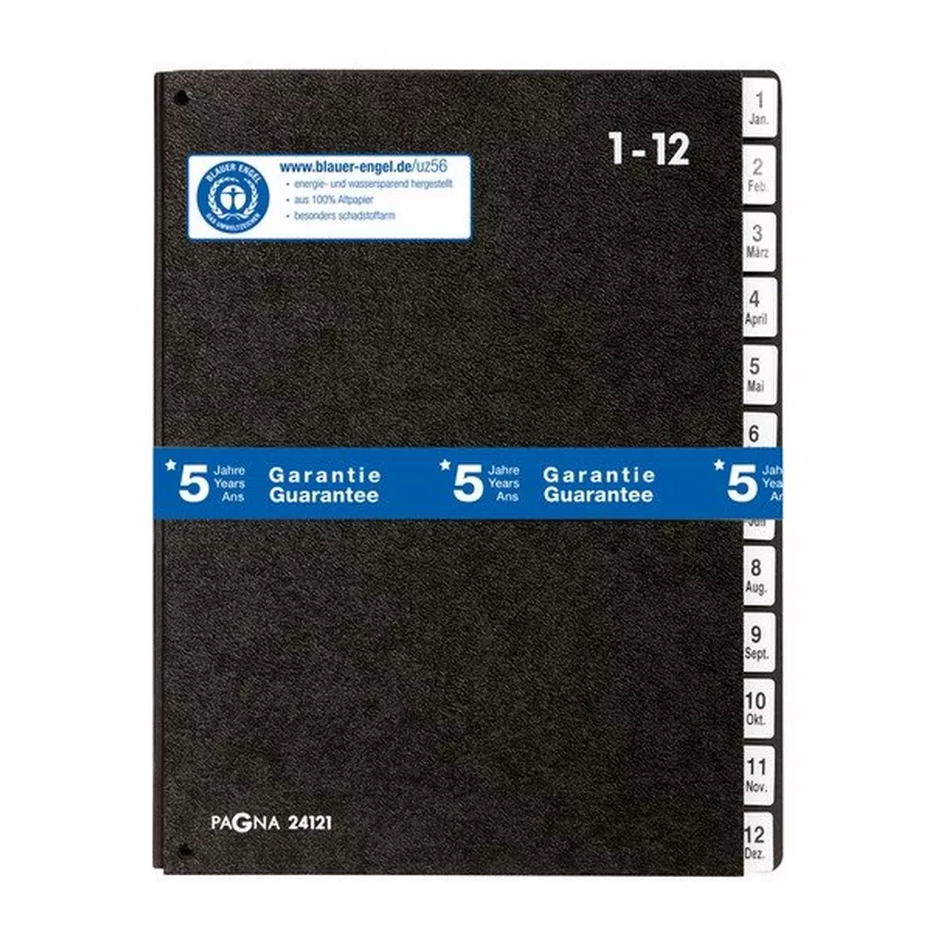 Pagna – Pultmappe A4 24121-04 schwarz, 21cm