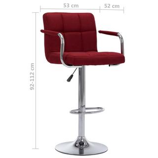 VidaXL Chaise de bar tissu  