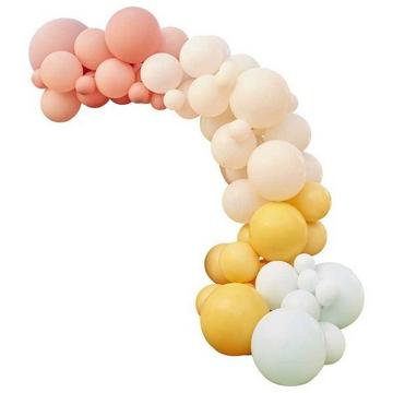 Arche de Ballons Tons Pastel Discrets (Kit)