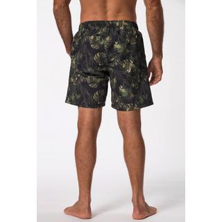 JP1880  Shorts da mare con cintura elastica e stampa floreale camouflage 