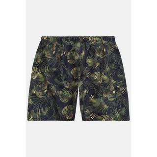 JP1880  Shorts da mare con cintura elastica e stampa floreale camouflage 