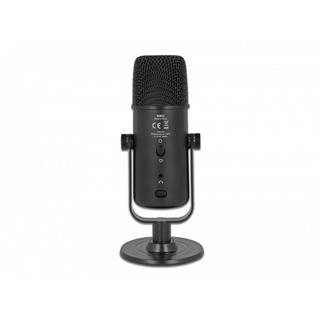 DeLock  DeLOCK Microphone universel USB Dual Capsule avec jack d’écouteurs stéréos 3,5 mm et contrôle de volume + fonction rapide de sourdine 