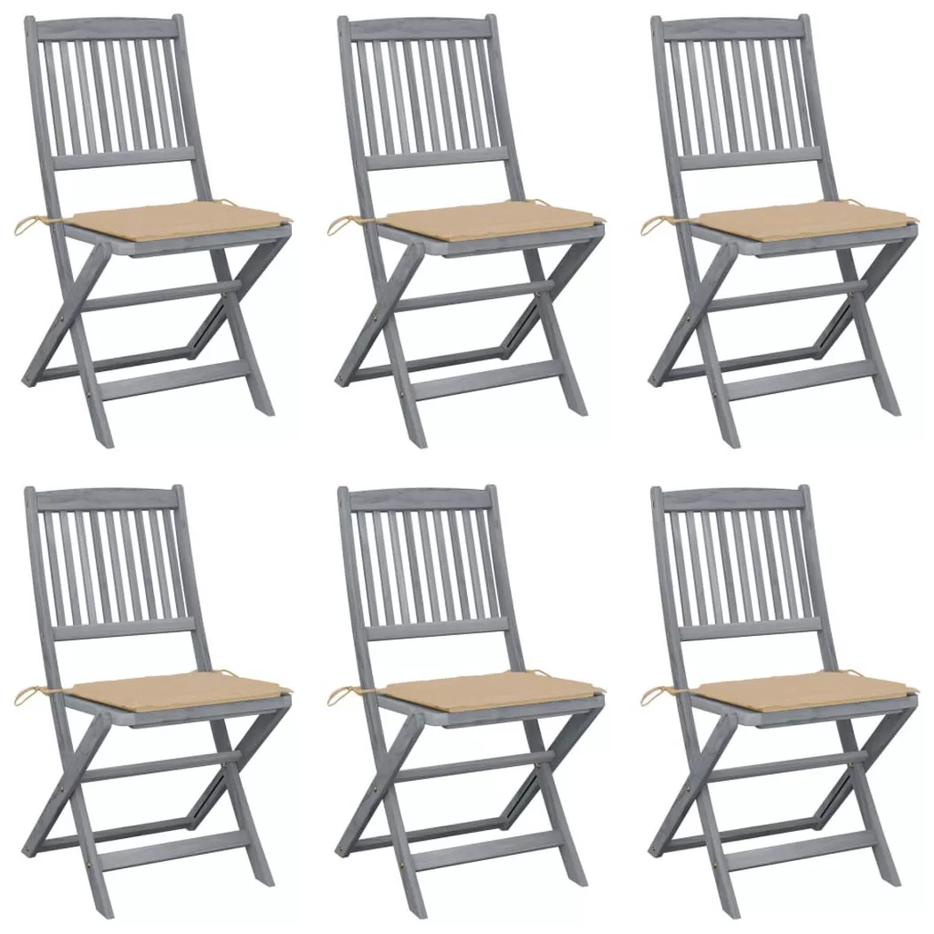 VidaXL - Gartenstuhl akazienholz, One Size, Beige