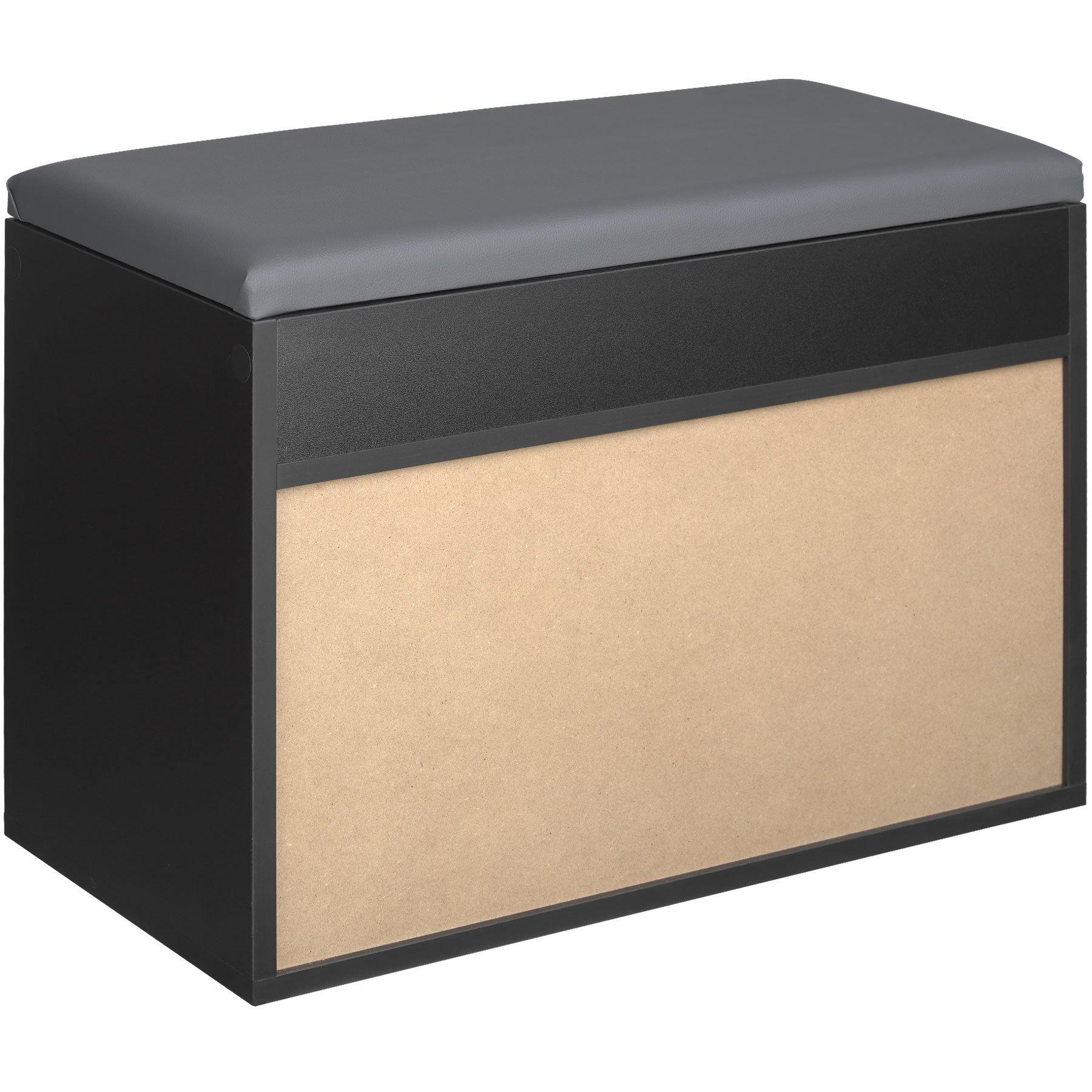 Tectake Banc à chaussures JASMINA avec coussin d'assise  