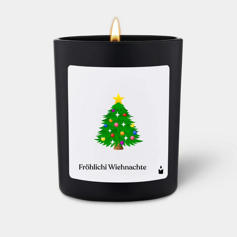 CandleHand Duftkerze Flowery Fröhlichi Wiehnachte Tanne  
