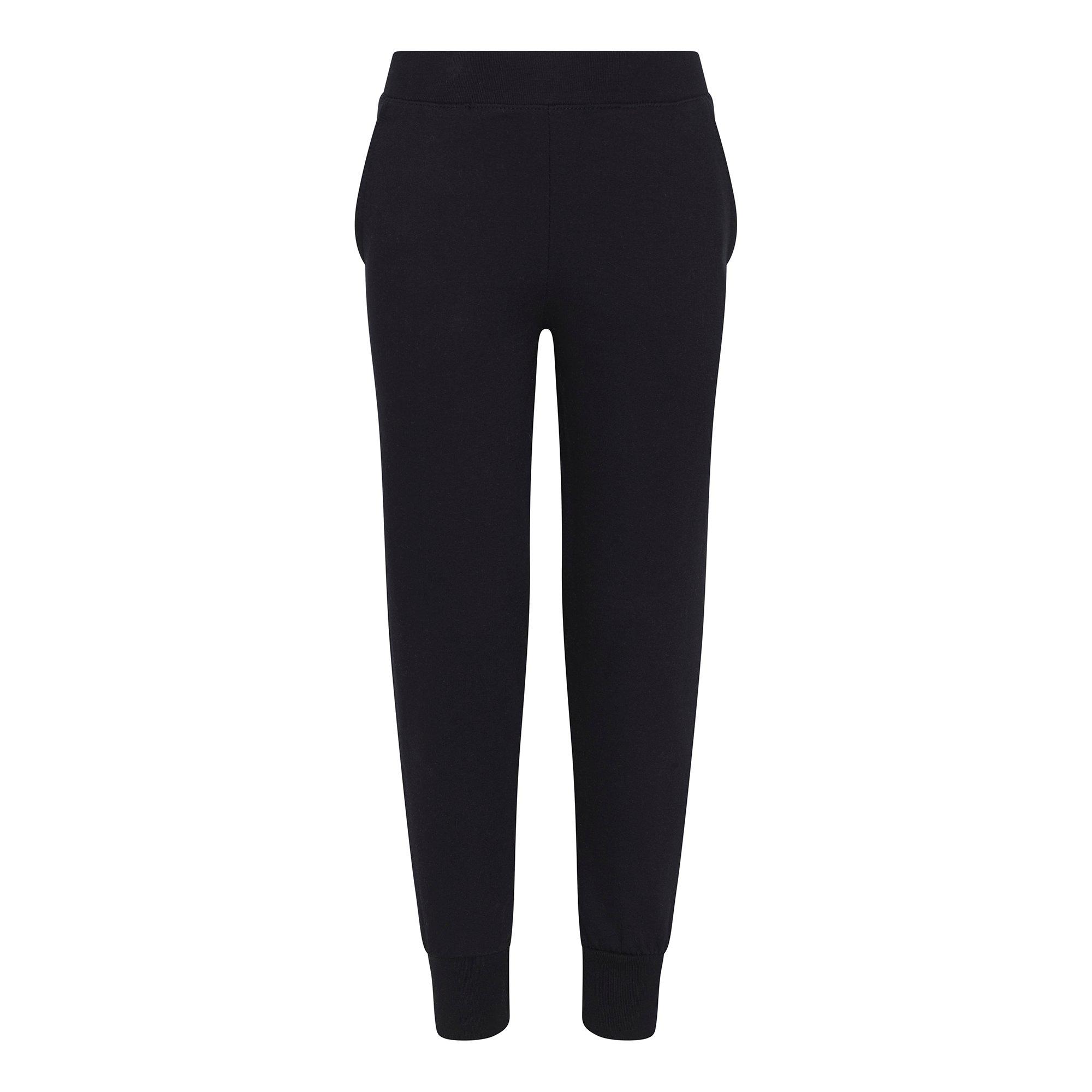 Image of Just Hoods Konische Jogginghose Unisex Schwarz 5-6A