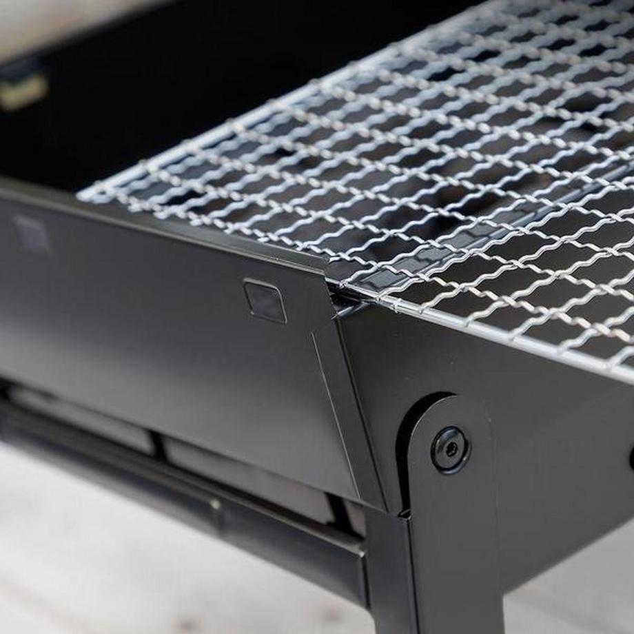 InnovaGoods  Klappbarer Tischgrill – Holzkohlegrill 