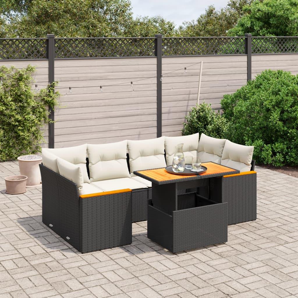 VidaXL set divano da giardino Polirattan  