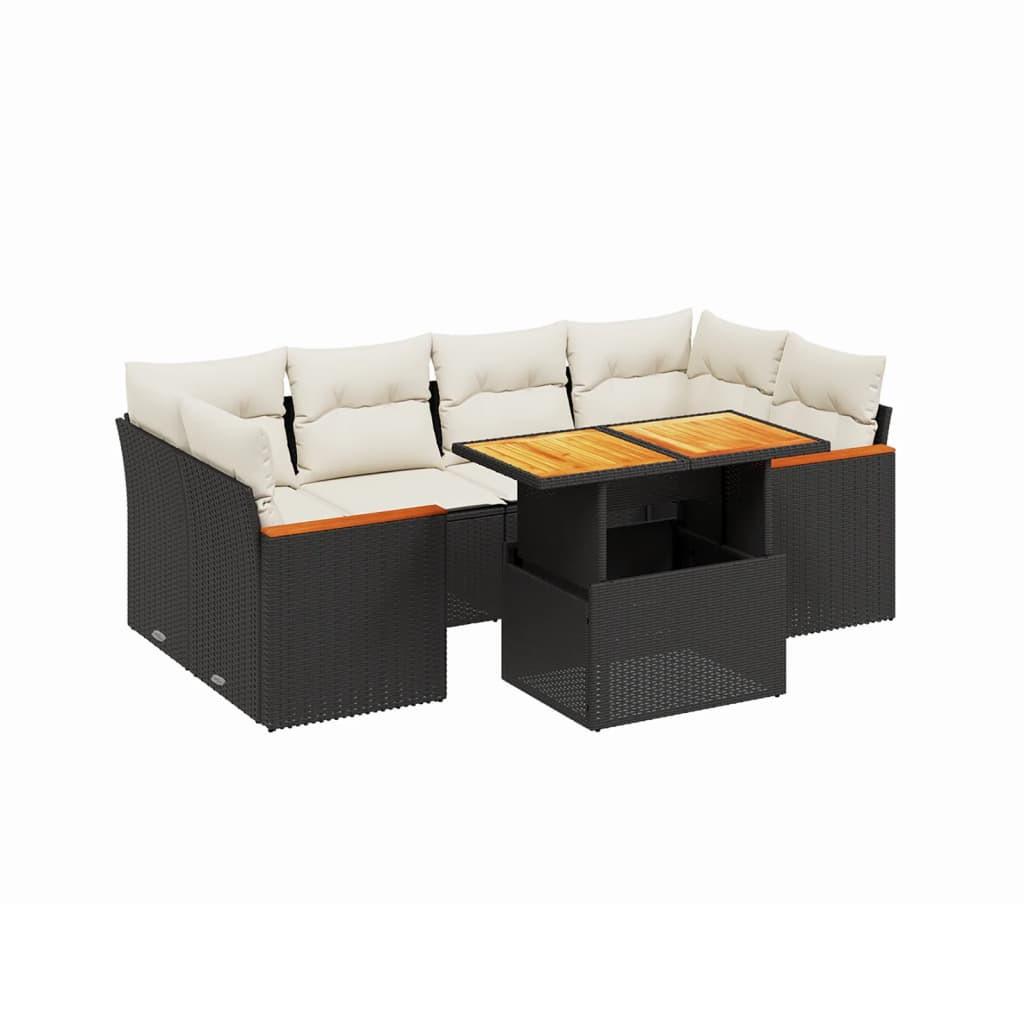 VidaXL set divano da giardino Polirattan  