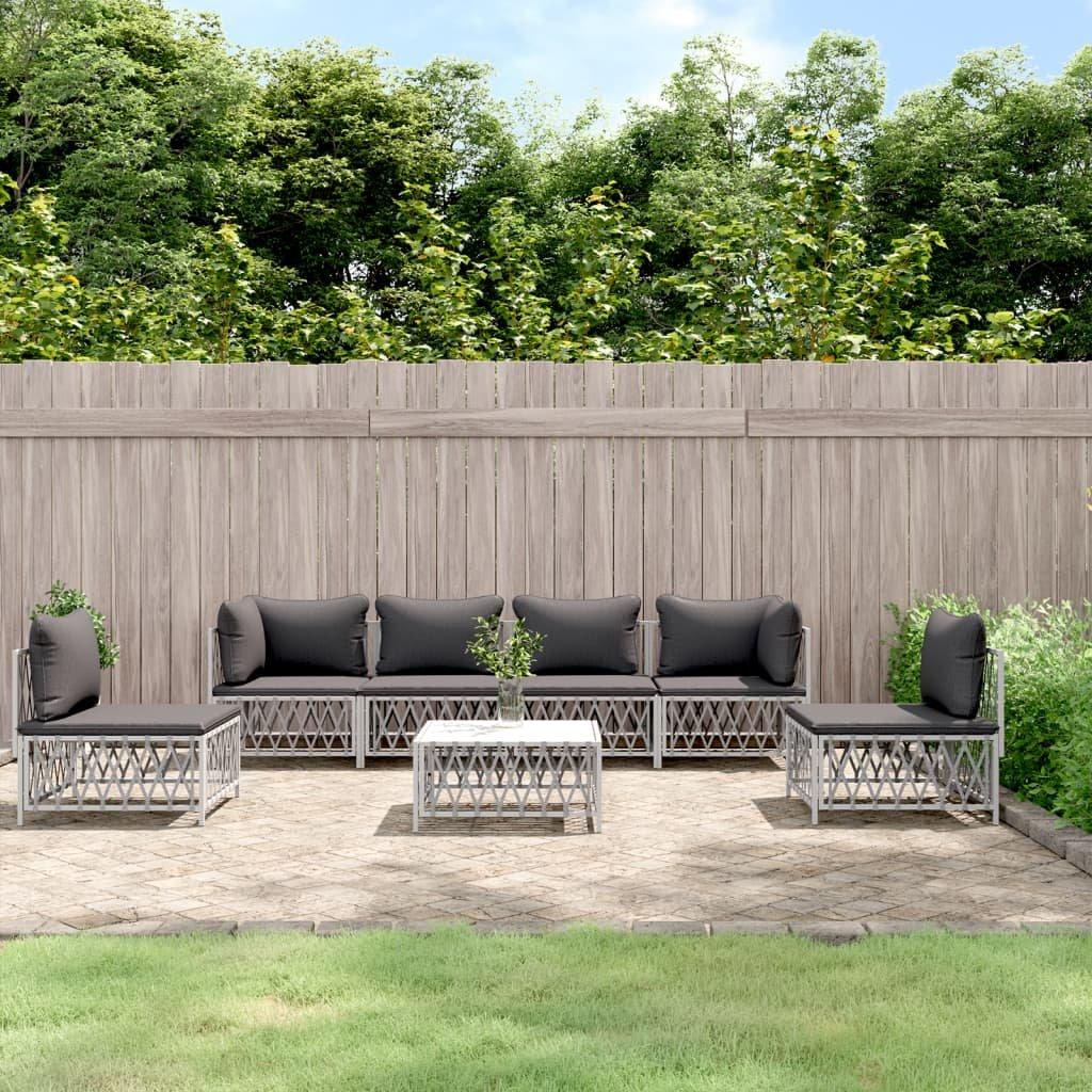 VidaXL Garten lounge set stahl  