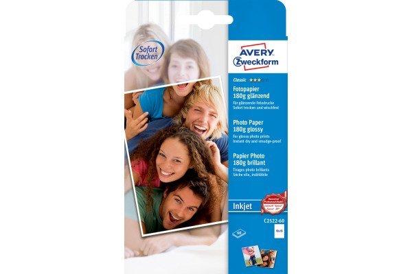 Avery-Zweckform AVERY ZWECKFORM InkJet Fotopapier 10x15cm,glossy, 60 Blatt  