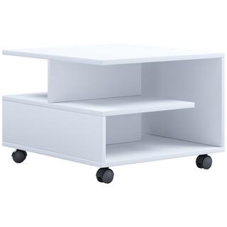 VCM Holz Couchtisch Sofatisch Wohnzimmertisch Rollen rollbar Kaffeetisch Stango S  