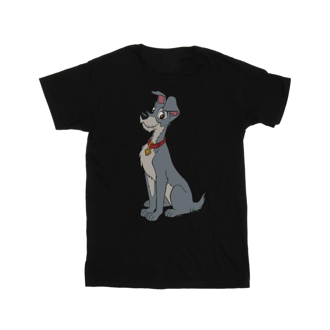 Image of Lady And The Tramp Spaghetti Heart Tshirt Unisex Schwarz 128