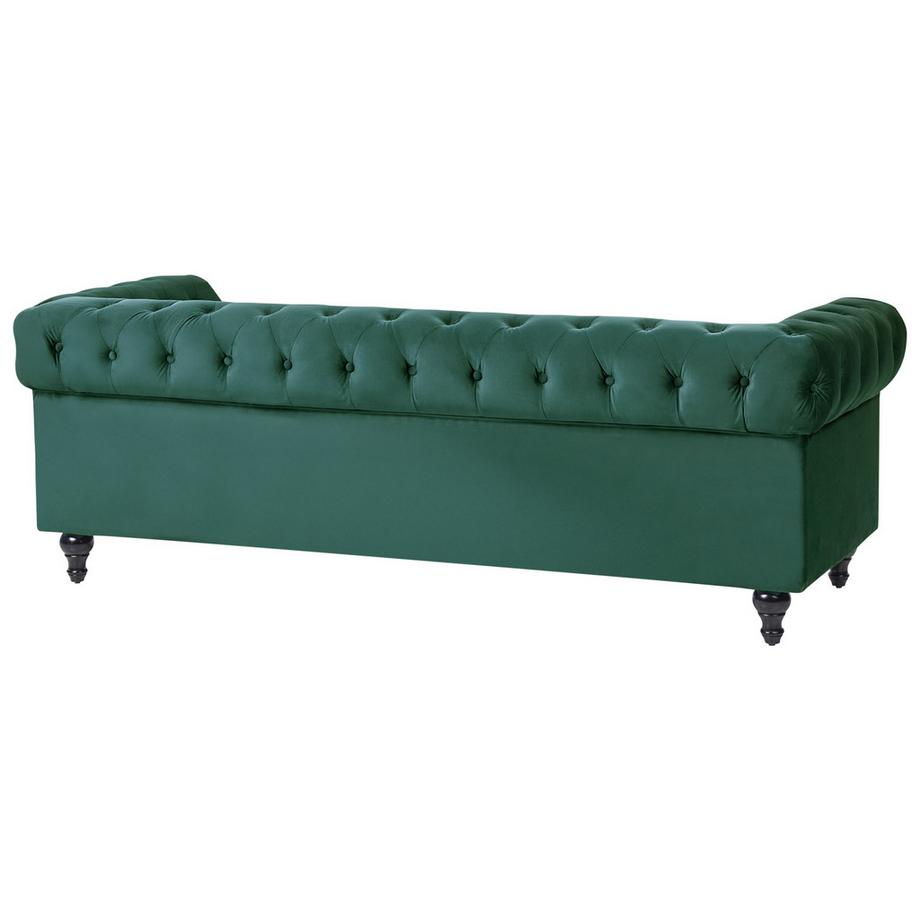 Beliani Wohnzimmer Set aus Samtstoff Glamourös CHESTERFIELD  
