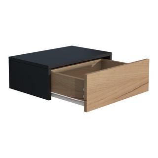 VCM Holz Wandschublade Nachtschrank Wandboard Schublade Konsole Nachttisch Usal M 45 cm  