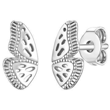 Femme Puces d'oreilles en argent Papillon