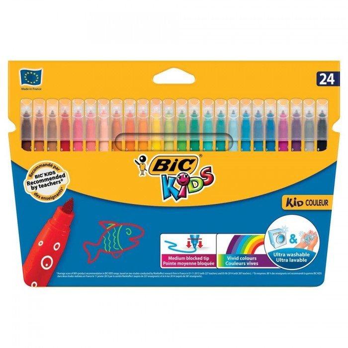 BiC BIC Fasermaler Kid Couleur 0.8mm  24 Stück  