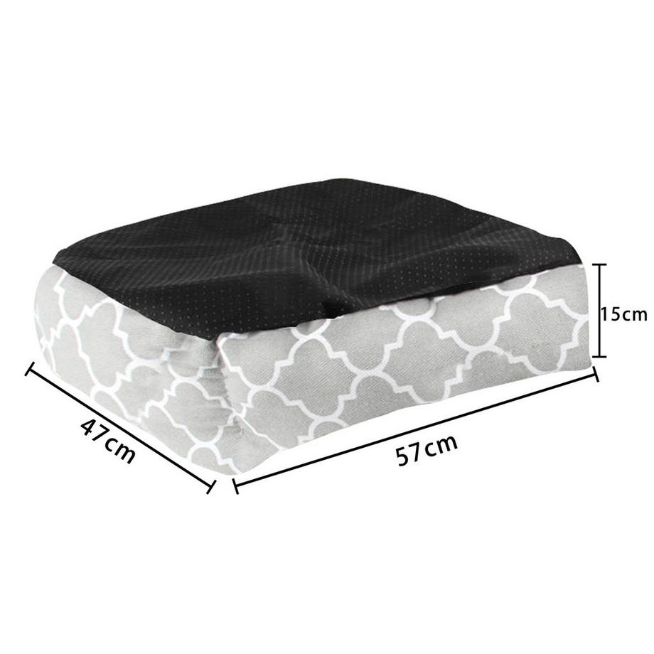 Intirilife  Flauschiges Haustierbett mit doppelseitigem Innenkissen 