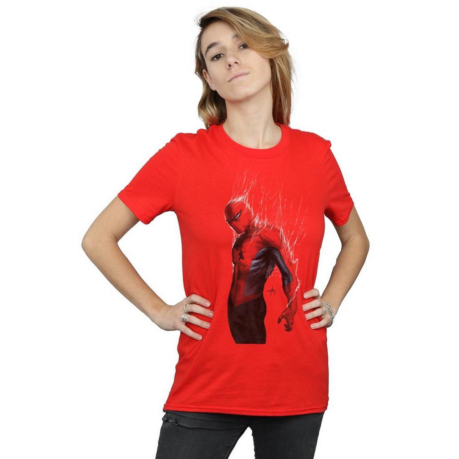 MARVEL Spider-Man Distressed Grafikdruck T-Shirt  