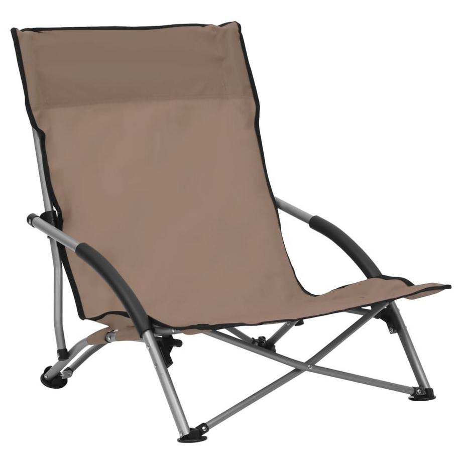 VidaXL Chaise de plage tissu  