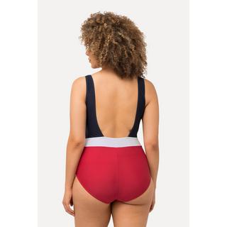 Ulla Popken  Maillot de bain, sans bonnets souples, fronces marine 