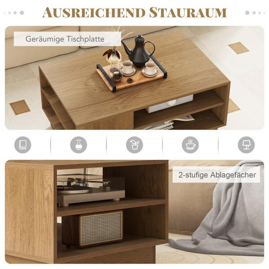 Northix Couchtisch mit Stauraum  