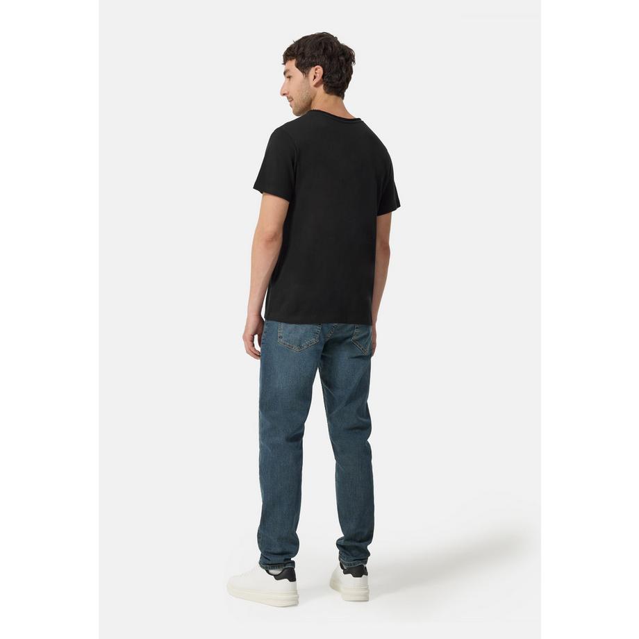 CASH-MERE.CH Laine Cachemire T-Shirt Col Rond  