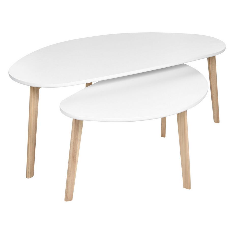 Couchtisch 2er Set aus MDF-Platte Minimalistisch FLY