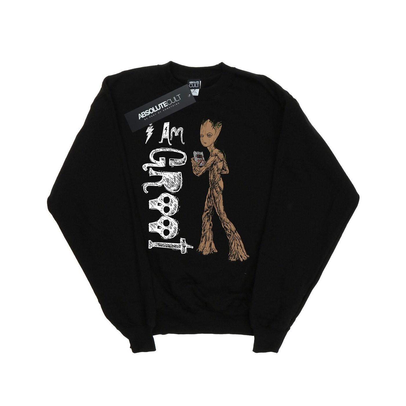 Image of Avengers Infinity War I Am Teenage Groot Sweatshirt Jungen Schwarz 140/146