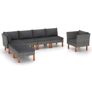 VidaXL Garten-sofa-set poly-rattan  