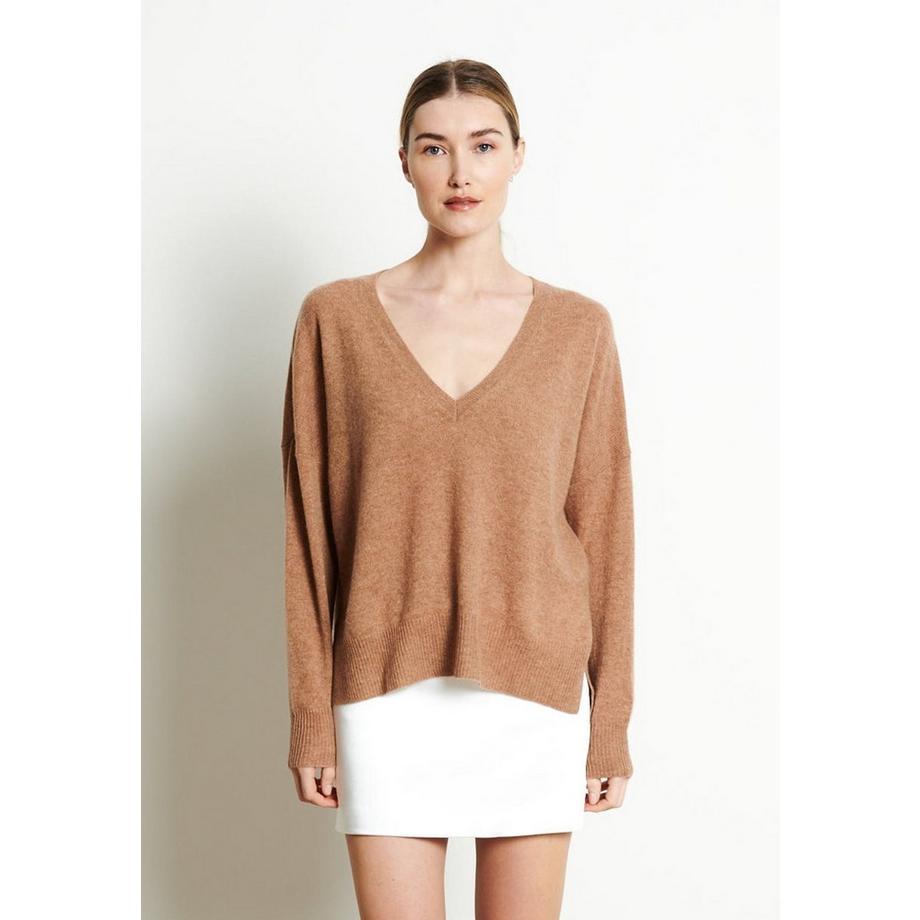 RIA 3 Pull col V profond oversize - 100% cachemire