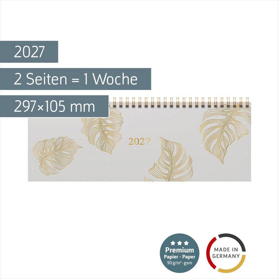 rido idé Design de calendrier de bureau , ligne Monstera  