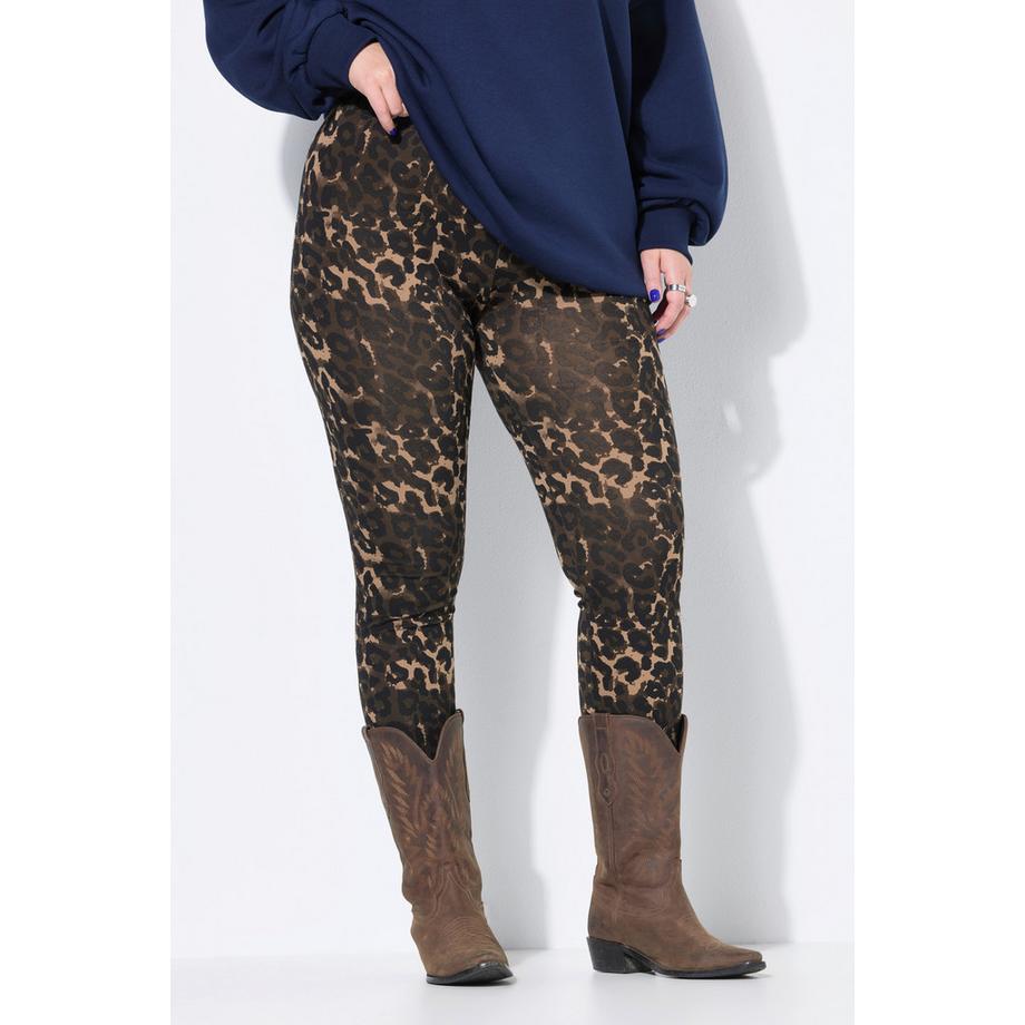 Studio Untold Legging Taille Haute Coupe Moulante Imprimé Léopard  