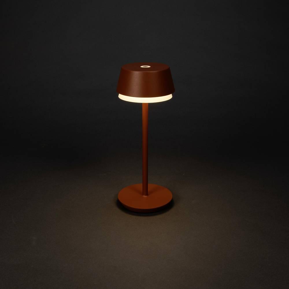 Konstsmide Lyon Akku-Tischlampe 2.5 W Warmweiß, RGB Terracotta  