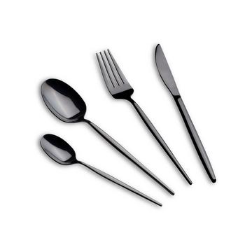 Set de couverts 24 pièces black