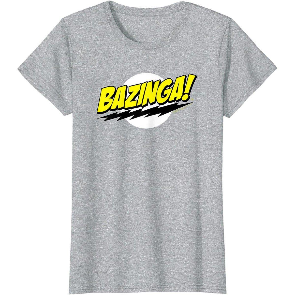 Image of Bazinga Tshirt Damen Grau XL