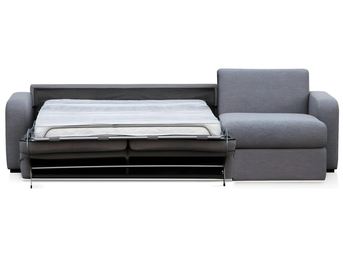 Vente-unique Ecksofa mit Schlaffunktion + Matratze Stoff FLAVIEN  