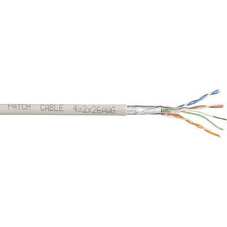 TRU COMPONENTS  Netzwerkkabel CAT 6 SF/UTP 4 x 2 x 0.27 mm² Weiß 100 m 