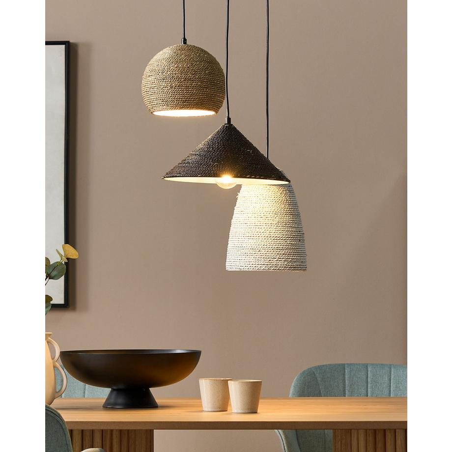Beliani Lampe suspension en Paille  ENDRICK  
