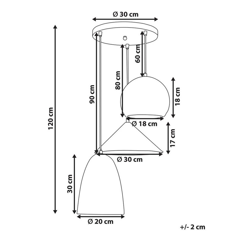 Beliani Lampe suspension en Paille  ENDRICK  