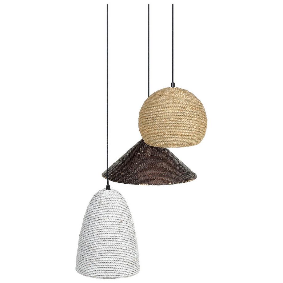 Lampe suspension en Paille  ENDRICK